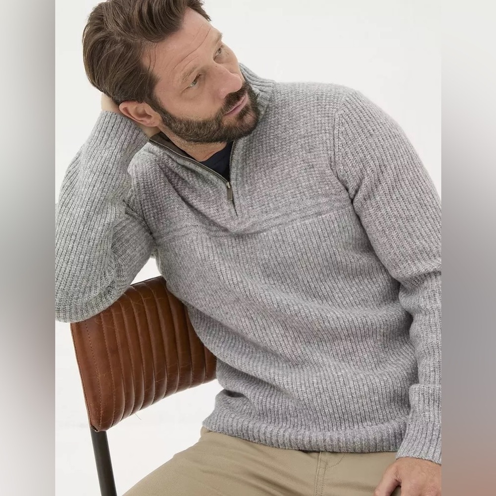 3/4 zip sweater